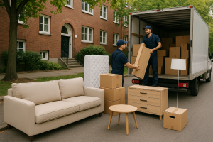 Bordsteintransport in Düsseldorf anfragen mit dem Möbeltaxi