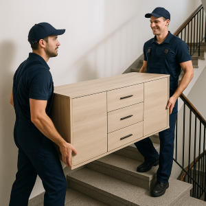 Möbel bis zum Bordstein transportieren lassen in Düsseldorf