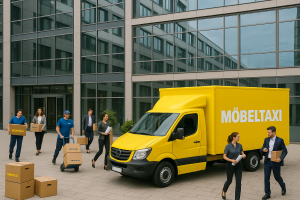 Professioneller Büroumzug mit dem Möbeltaxi in Düsseldorf